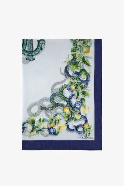 Roberto Cavalli Pareo  With Lemon Print In White
