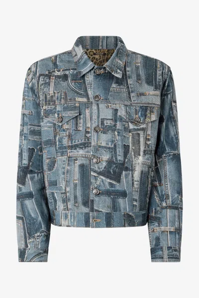 Roberto Cavalli Capsule Collection Patchwork Denim Jacket