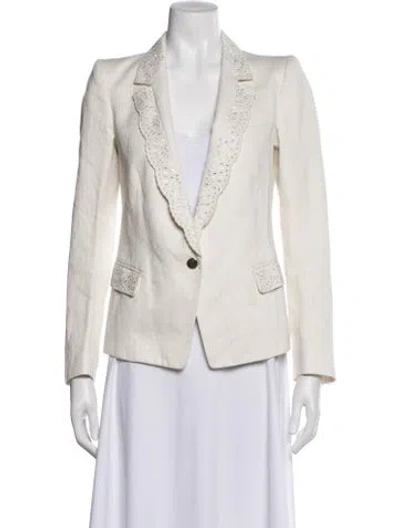 Pre-owned Roberto Cavalli Patterned Blazer In Neutral