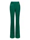 Roberto Cavalli Patterned-jacquard Trousers In Green