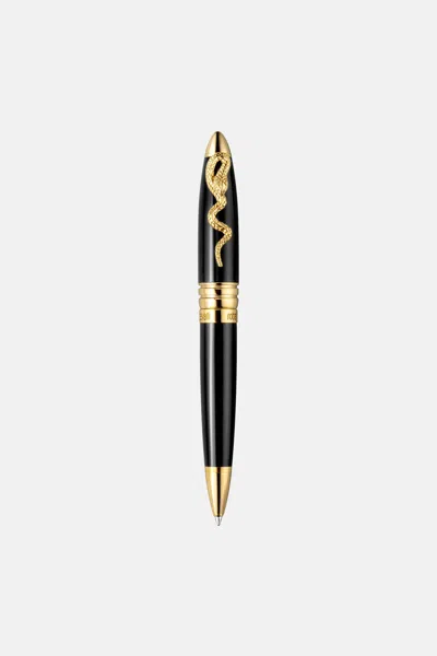 Roberto Cavalli Pen In Gold/black
