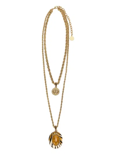 Roberto Cavalli Pendant Necklace In Gold