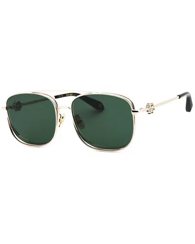 Roberto Cavalli Philipp Plein Unisex 59mm Sunglasses In Gold