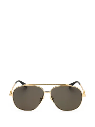 Roberto Cavalli Pilot-frame Sunglasses In Gold