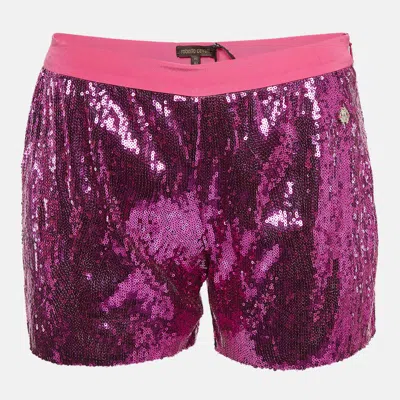 Roberto Cavalli Pink Sequin Shorts