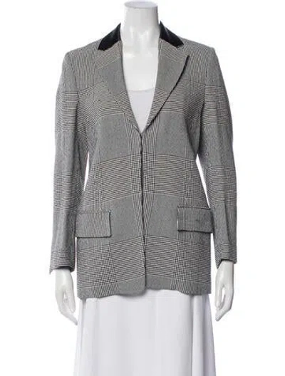 Pre-owned Roberto Cavalli Plaid Print Blazer In Multi