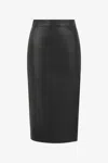 Roberto Cavalli Plain Midi Skirt In Black