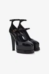 Roberto Cavalli Platform Sandals With Straps In Black