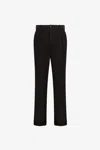 Roberto Cavalli Pleat-detail Straight-leg Trousers In Black