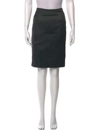 Pre-owned Roberto Cavalli Pleated Accents Knee-length Skirt In Gray