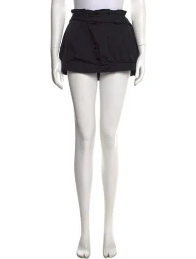 Pre-owned Roberto Cavalli Pleated Accents Mini Skirt In Black