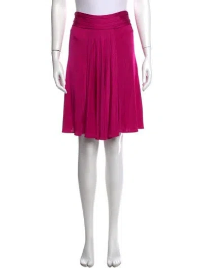 Pre-owned Roberto Cavalli Pleated Accents Mini Skirt In Pink