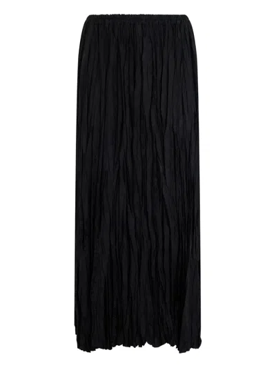 Roberto Cavalli Pleated Skirt In Black
