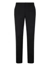Roberto Cavalli Pleated Virgin-wool Trousers In Black