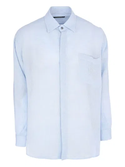 Roberto Cavalli Pocket-detail Shirt In Blue