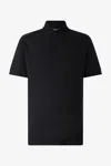Roberto Cavalli Polo Shirt With Monogram Rc Embroidery And Logo In Black
