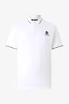 Roberto Cavalli Polo Shirt With Monogram Rc And Logo In White