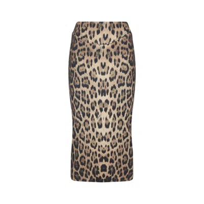 ROBERTO CAVALLI ROBERTO CAVALLI POLYESTER MIDI SKIRT
