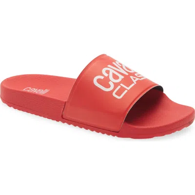 Roberto Cavalli Pool Slide Sandal In Multi