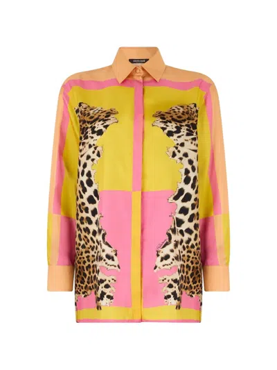 Roberto Cavalli Pop Print Blouse In Multi