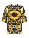 Roberto Cavalli Print T-shirt In Multi