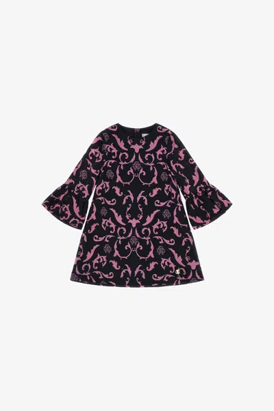 Roberto Cavalli Printed Dress In Black
