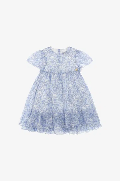 Roberto Cavalli Printed Dress In Light Blue