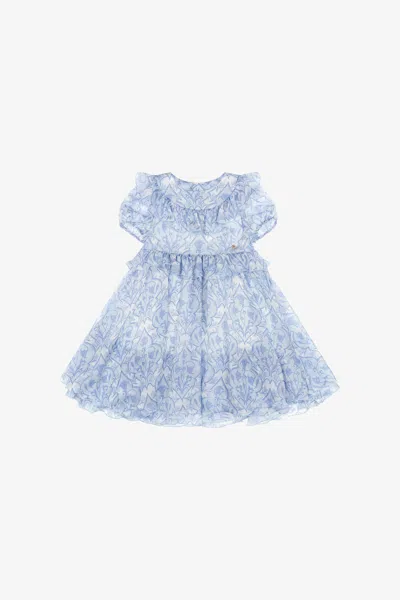 Roberto Cavalli Printed Dress In Light Blue