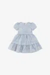 Roberto Cavalli Printed Dress In Light Blue