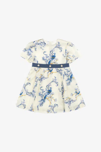 Roberto Cavalli Printed Dress In Light Blue
