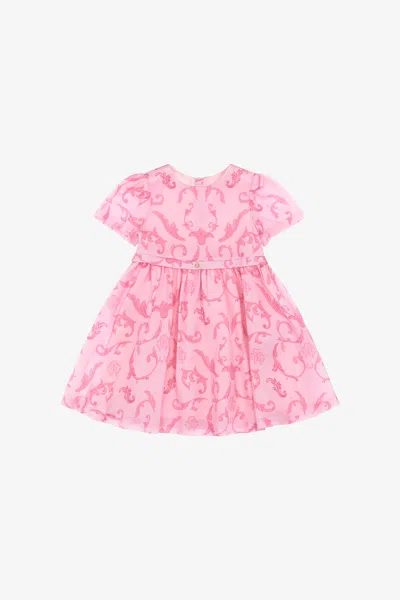 Roberto Cavalli Printed Dress In Pink