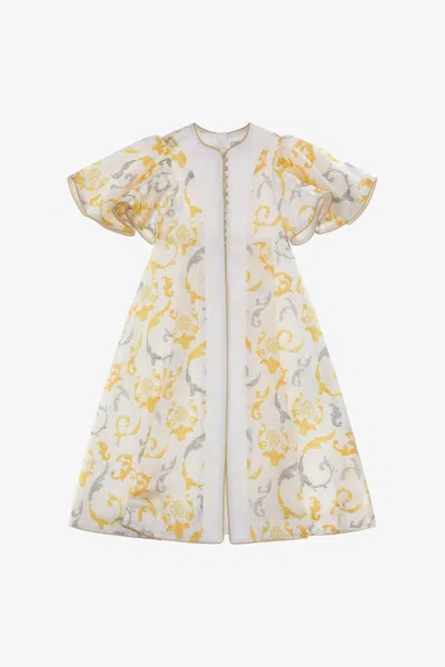 Roberto Cavalli Printed Dress In White