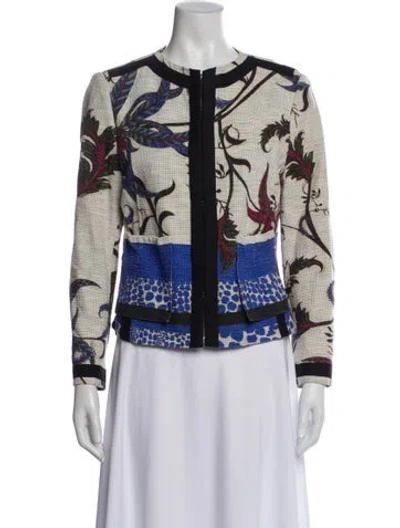 Pre-owned Roberto Cavalli Printed Evening Jacket In Neutral