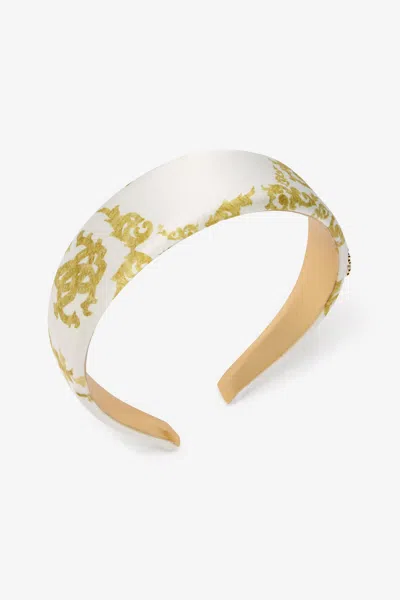 Roberto Cavalli Printed Hairband With Rc Logo