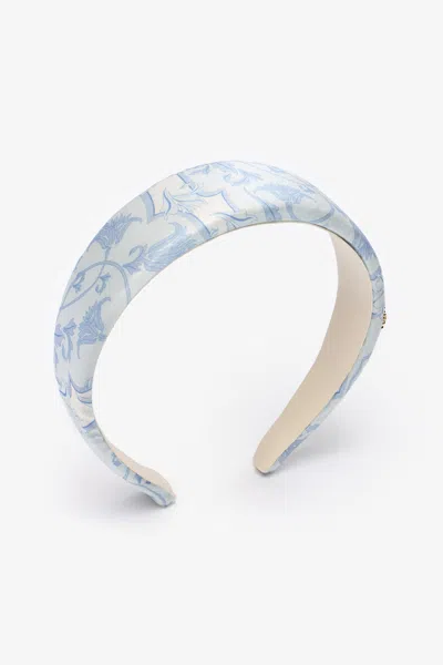 Roberto Cavalli Printed Hairband With Rc Logo