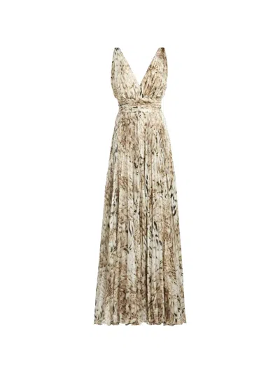 Roberto Cavalli Printed Maxi Dress In Multi