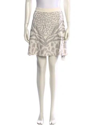 Pre-owned Roberto Cavalli Printed Mini Skirt W/ Tags In Multi