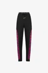 Roberto Cavalli Printed-panel Track Pants In Black