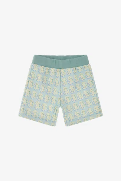 Roberto Cavalli Printed Pants In Light Blue