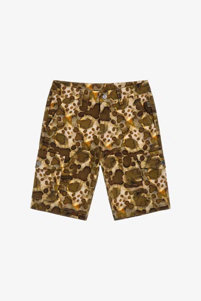 Roberto Cavalli Printed Pants In Light Brown