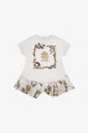 Roberto Cavalli Printed Romper In White