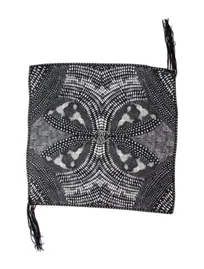 Pre-owned Roberto Cavalli Printed Scarf In Black
