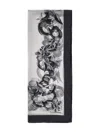 Roberto Cavalli Printed Scarf In Schwarz