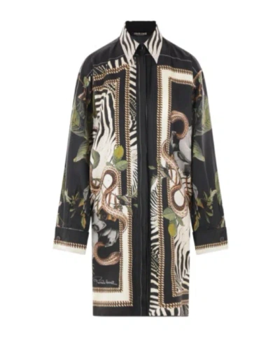 ROBERTO CAVALLI ROBERTO CAVALLI PRINT LONG SHIRT