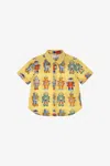 Roberto Cavalli Printed Shirt In Yellow