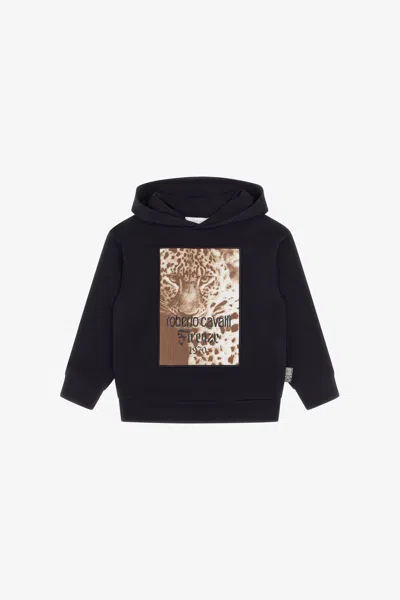 Roberto Cavalli Printed Sweatshirt In Black