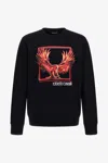 Roberto Cavalli Printed Sweatshirt In Black