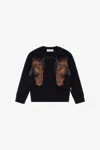 Roberto Cavalli Printed Sweatshirt In Black
