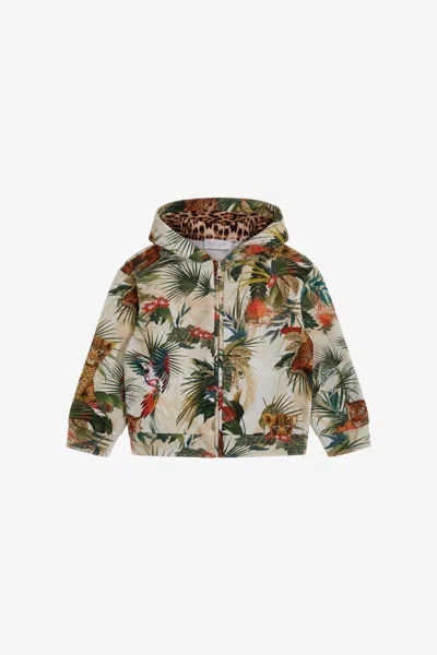 Roberto Cavalli Babies' Printed Sweatshirt In Green