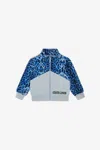 Roberto Cavalli Printed Sweatshirt In Light Blue